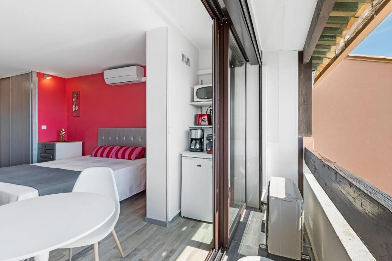 Studio Vue mer panoramique, piscine Port Vénus village naturiste Agde Extérieur photo