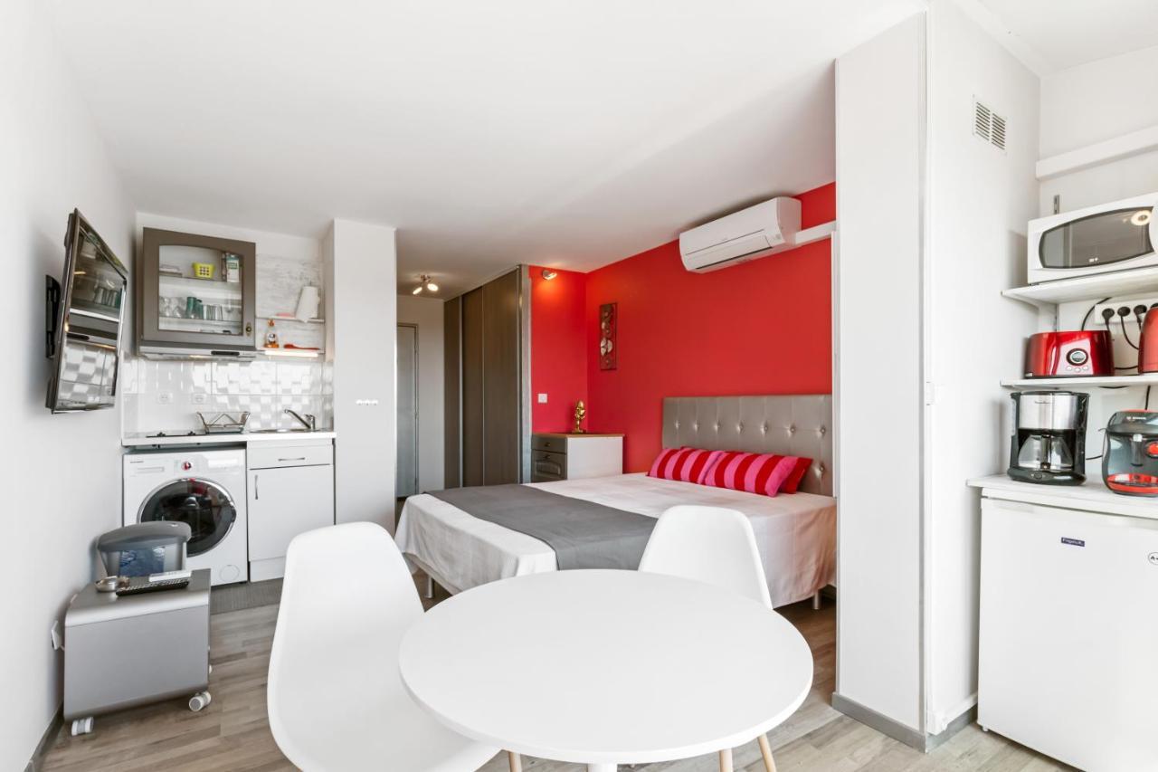 Studio Vue mer panoramique, piscine Port Vénus village naturiste Agde Extérieur photo