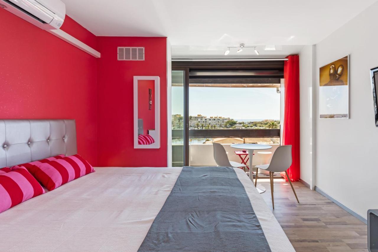 Studio Vue mer panoramique, piscine Port Vénus village naturiste Agde Extérieur photo